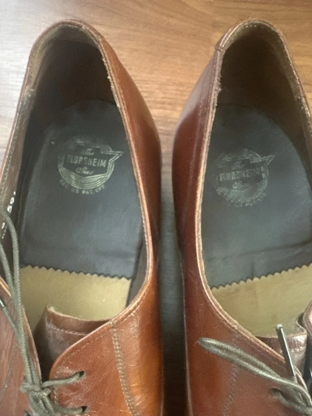 VTG Florsheim Brown Leather Cap Toe Oxford Dress Shoes Lace-Up Men's US 10 C